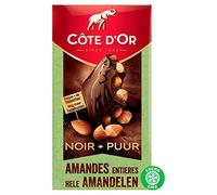 Costa Dor Chocolate | Almendras De Tabletas De Chocolate Negro Bloque | Chocolate Costa Dorada | Bélgica Chocolate | 180 Gramo Total