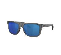 Costa Hombre Sunglass 6S9107 Mainsail - Color del Marco: Gris y Crystal, Color de la Lente: Azul Espejado