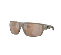 Costa Hombre Sunglass 6S9129 Fly Line - Color del Marco: Arena mate, Color de la Lente: Espejo plateado y cobrizo