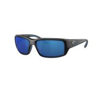 Costa Hombre Sunglass Fantail - Color del Marco: Negro Mate, Color de la Lente: Azul Espejado