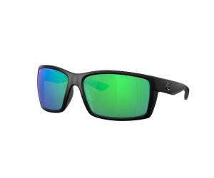 Costa Hombre Sunglass Reefton - Color del Marco: Negro, Color de la Lente: Verde Espejado