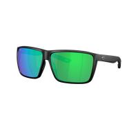 Costa Hombre Sunglass Rincon II - Color del Marco: Negro Mate, Color de la Lente: Verde Espejado