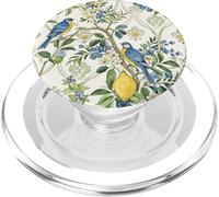 Costa Italiana Floral Limones Mar Mediterráneo Verano Patrón PopSockets PopGrip para MagSafe