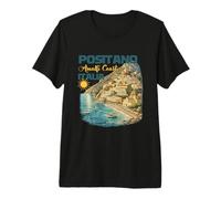 Costa Italiana Positano Italia Costa Amalfi Regalo Italia Camiseta Premium