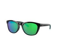 Costa Mujer Sunglass Aleta - Color del Marco: Negro, Color de la Lente: Verde Espejado