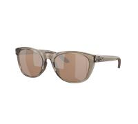 Costa Mujer Sunglass Aleta - Color del Marco: Taupe Crystal, Color de la Lente: Espejo plateado y cobrizo