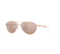 Costa Mujer Sunglass Fernandina - Color del Marco: Rose Gold, Color de la Lente: Espejo plateado y cobrizo