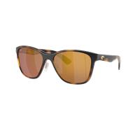 Costa Mujer Sunglass Luna Nueva - Color del Marco: Carey, Color de la Lente: Oro Espejado