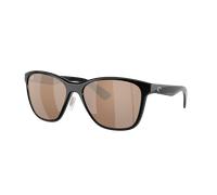 Costa Mujer Sunglass Luna Nueva - Color del Marco: Negro, Color de la Lente: Espejo plateado y cobrizo