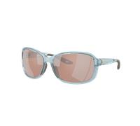 Costa Mujer Sunglass Seadrift - Color del Marco: Translucent Silt Blue, Color de la Lente: Espejo plateado y cobrizo