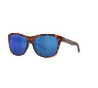 Costa Mujer Sunglass Vela - Color del Marco: Carey, Color de la Lente: Azul Espejado
