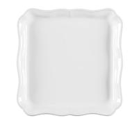 Costa Nova, Alentejo colección, Vajilla elegante, gres, Bandeja rectangular , blanco, 21 cm, 2 piezas