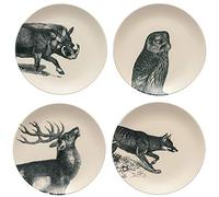 Costa Nova, Elements colección, Vajilla elegante, gres, Platos postre, Bosque, 21 cm, 4 piezas