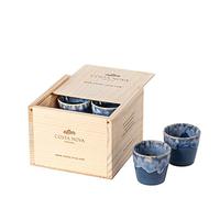 Costa Nova, Grespresso colección, Vajilla elegante, gres, Caja regalo en madera 8 tazas expresso, denim, 0