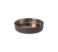 Costa Nova, Lagoa colección, Vajilla elegante, gres, Plato sopa, pasta , metal (marrón metalizado), 20 cm, 6 piezas