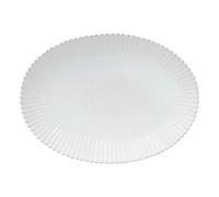 Costa Nova, Pearl colección, Vajilla elegante, gres, Fuente oval , blanco, 50 cm