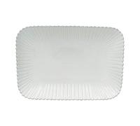 Costa Nova, Pearl colección, Vajilla elegante, gres, Fuente rectangular , blanco, 40 cm
