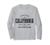 Costa Oeste de California Cali Pride Vintage Manga Larga