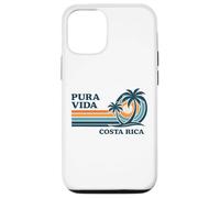 Costa Rica Atardecer Palmera Vintage Retro Carcasa para iPhone 12/12 Pro