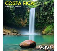 Costa Rica Calendar 2026: A tropical haven rich in wildlife, waterfalls, and pura vida spirit