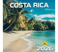 Costa Rica Calendar 2026: A tropical haven rich in wildlife, waterfalls, and pura vida spirit