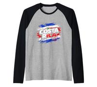 Costa Rica Camiseta Manga Raglan