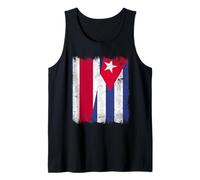 Costa Rica Cuba Media Bandera Patrimonio Cubano Costarricense Camiseta sin Mangas