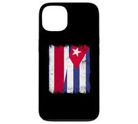 Costa Rica Cuba Media Bandera Patrimonio Cubano Costarricense Carcasa para iPhone 13