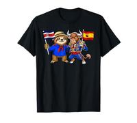 Costa Rica España Raíces Bandera Costarricense Español Camiseta
