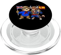 Costa Rica España Raíces Bandera Costarricense Español PopSockets PopGrip para MagSafe