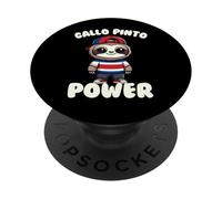 Costa Rica Gallo Pinto Food Lover Perezoso PopSockets PopGrip Adhesivo