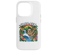 Costa Rica, Lindo Perezoso en Selva, Cascada Divertida y Flores Carcasa para iPhone 14 Pro