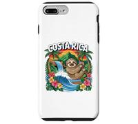 Costa Rica, Lindo Perezoso en Selva, Cascada Divertida y Flores Carcasa para iPhone 7 Plus/8 Plus