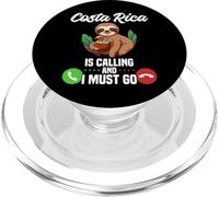 Costa Rica Llama a Sloth Costa Rica Vacation Travel PopSockets PopGrip para MagSafe