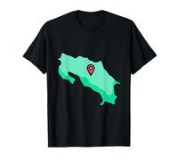 Costa Rica Mapa Costa Rica Orgulloso Camiseta