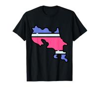 Costa Rica Mapa Costa Rica Orgulloso Camiseta