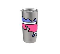 Costa Rica Mapa Costa Rica Orgulloso Vaso térmico de acero inoxidable de doble pared