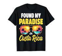Costa Rica Paradise Gafas de Sol Familiar Vacaciones Viajes Camiseta