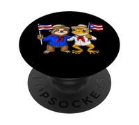 Costa Rica Puerto Rico Raíces Bandera Costarricense PopSockets PopGrip Adhesivo