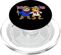 Costa Rica Puerto Rico Raíces Bandera Costarricense PopSockets PopGrip para MagSafe