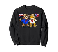 Costa Rica Puerto Rico Raíces Bandera Costarricense Sudadera