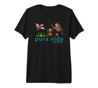 Costa Rica Pura Vida Animals Camiseta Premium