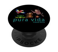 Costa Rica Pura Vida Animals PopSockets PopGrip Adhesivo