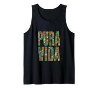 Costa Rica Pura Vida Vintage Vacation Shirt Beach Tucán Camiseta sin Mangas