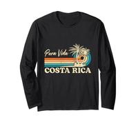 Costa Rica Retro Beach Vacaciones Costa Rica Souvenir Beach Manga Larga