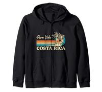 Costa Rica Retro Beach Vacaciones Costa Rica Souvenir Beach Sudadera con Capucha