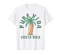Costa Rica Surf Palmera Tropical Beach Vacaciones Camiseta