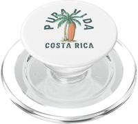 Costa Rica Surf Palmera Tropical Beach Vacaciones PopSockets PopGrip para MagSafe