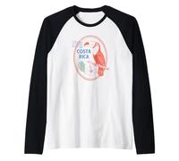 Costa Rica Tucán Tropical Rainforest Bird Vacaciones Arte Camiseta Manga Raglan