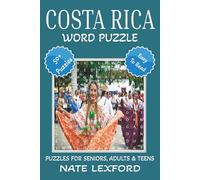Costa Rica Word Search Puzzle Book: Word Searches with Easy to Read Print about Costa Rica, Central America, Pura Vida and more | 6x9 inches, 110 ... Gifts for Vacations, Holidays and Free Times